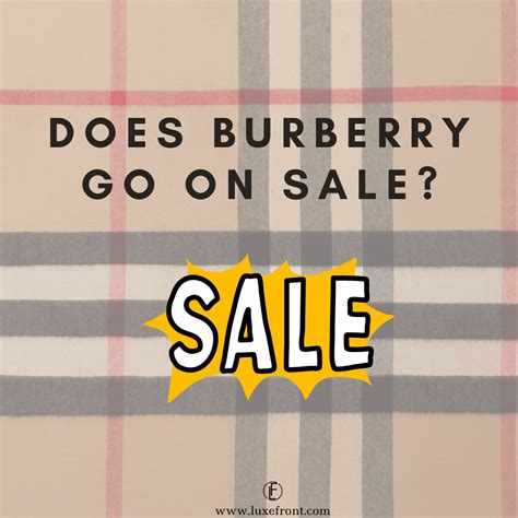 when does burberry sale start 2020|does burberry go on sale.